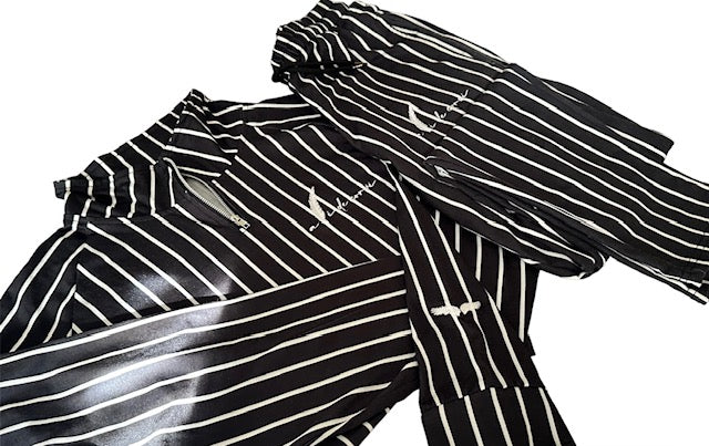 Ali De Corvi "Black Striped Set"