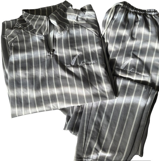 Ali De Corvi "Gray Striped Set"